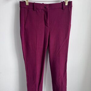 J. CREW 365 Straight Leg Flat Front Polyester Cameron Pant Size 6